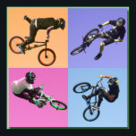 Poster BMX Extreme Pop Art 2, Copyright Karen J Williams<br><div class="desc">Bikes BMX</div>