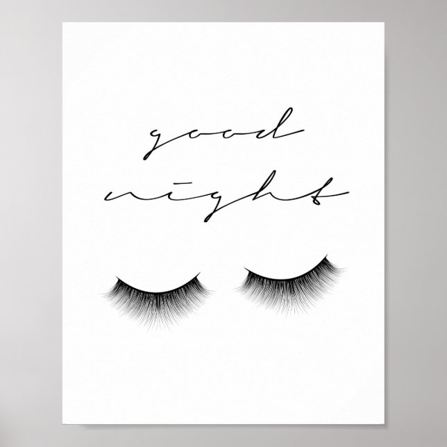 Poster Boa Noite Lashes (Frente)