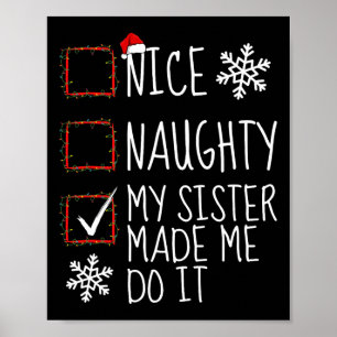 Poster Boa Noite Minha Irmã Me Fez Fazer Isso De Natal