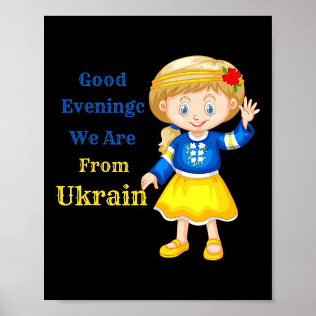 Poster Boa Noite Nós Somos Da Ucrânia - Popul Ucr (Frente)