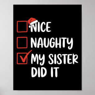 Poster Boa Noite Que Minha Irmã Fez O Chapéu De Natal