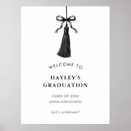Poster Boa Preta com Pingente Graduação Festa de Boas-vin