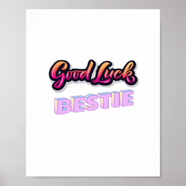 Poster Boa Sorte Bestie (Frente)