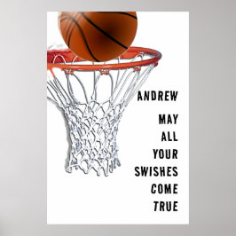 Póster Boa Sorte de Basquete