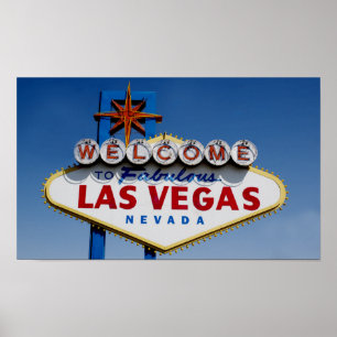 Póster Boa vinda a Las Vegas fabuloso - sinal famoso