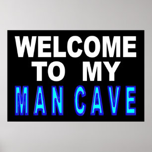Póster Boa vinda a meu sinal da caverna do homem