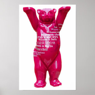 Poster Boa vinda ao urso de ursinho de Berlim, parte