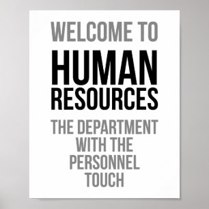 Poster Boa vinda aos recursos humanos