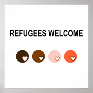 Poster Boa vinda dos refugiados