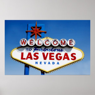 Póster "Boa vinda o sinal de Las Vegas fabuloso"