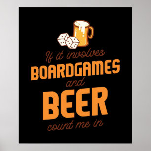 Poster Boardgames e Beer