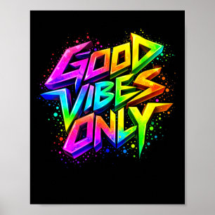 Poster Boas Citações de Ilustração de Grafite Positivo Vi