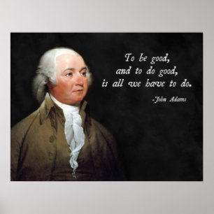 Póster Boas citações de John Adams