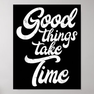 Poster Boas coisas levam as mentes de motivação de inspir