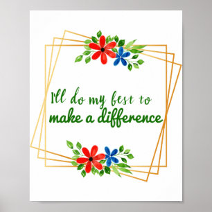 Poster boas intenções citações positivas para a aceit