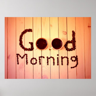 Poster Boas Manhãs, Amantes De Café