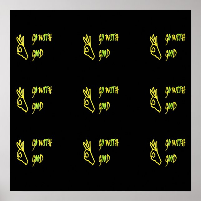 POSTER BOAS MÃOS DE PAZ JUNTAS ADORAM A FELICIDADE DA PAZ (Frente)