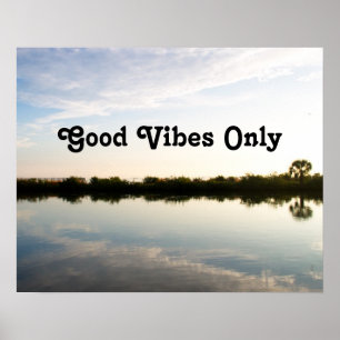 Póster Boas Vibes Apenas Motivação Inspiracional Natureza