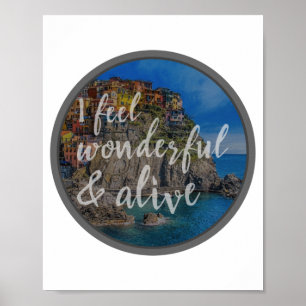 Poster boas vibrações citações motivacionais para o s