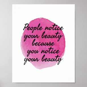 Poster boas vibrações dizendo por amor próprio e autocuid