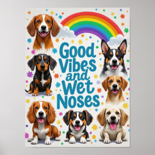 Poster Boas Vibrações e Narizes Molhados Rabiscos diverti