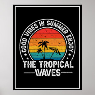 Poster Boas Vibrações Ondas Tropicais de Verão-64107