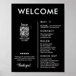 Poster Boas-vindas à Casa de Aluguer de Férias Modernas