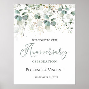 Poster Boas-vindas a Eucalyptus Foliage