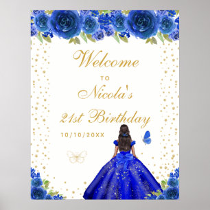 Poster Boas-vindas à Festa de Aniversário da Menina de Pe