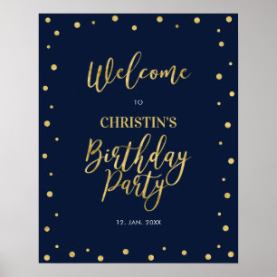 Poster Boas-vindas à Festa de Aniversário de 50 anos com 
