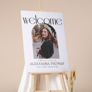 Poster Boas-vindas à Festa de Formatura Minimalista e Mod
