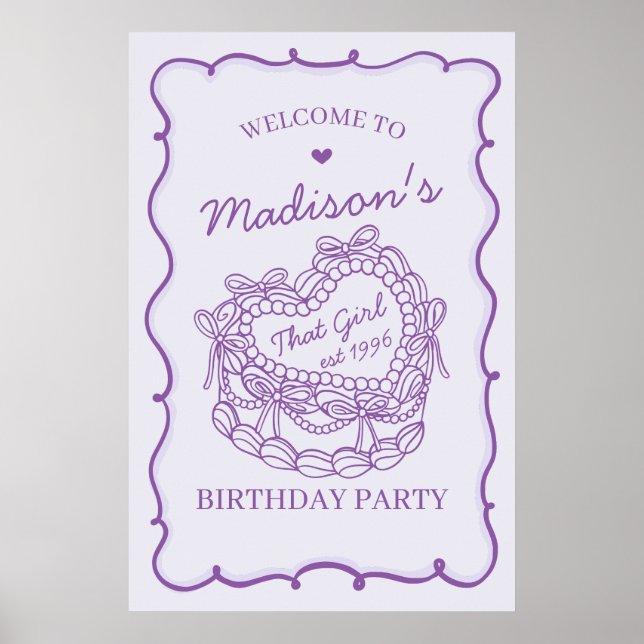 Poster Boas-Vindas A Garota Coquette Cake (Frente)
