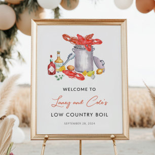 Poster Boas-vindas à Low Country Boil