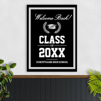 Poster Boas-vindas à reunião de ex-alunos da turma das co