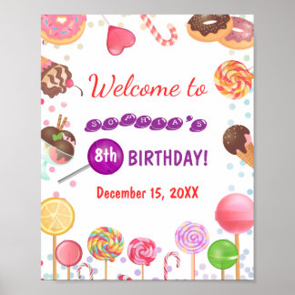 Poster Boas-vindas à Rosquinha de Aniversário da Terra Do