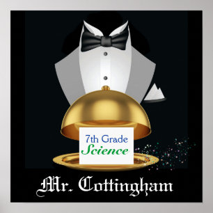 Póster Boas-vindas à sala de aula do professor escolar - 