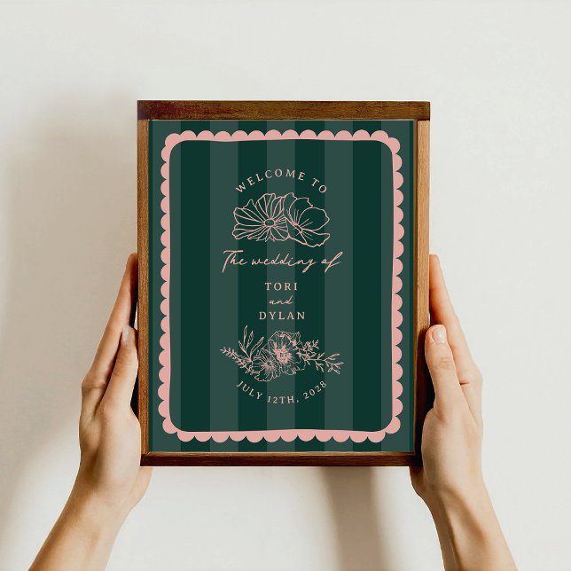 Poster Boas-vindas a striptease de borda escalada do boi (Criador carregado)