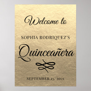 Poster Boas-vindas ao 15 de Quinceañera