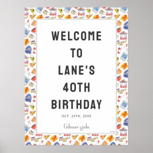 Poster Boas-vindas ao aniversário da Gilmore Girl