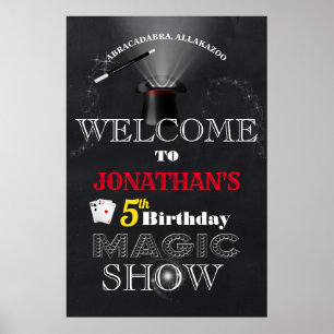 Poster Boas-vindas ao Aniversário do Mágico Show