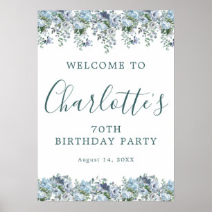 Poster Boas-vindas ao Azul de Aniversário 70 para Impress