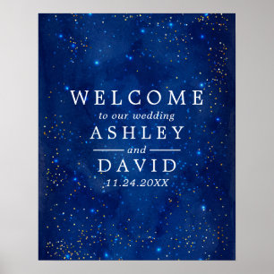 Poster Boas-vindas ao Casamento das Estrelas Cósmicas da
