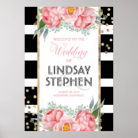 Boas-vindas ao Casamento das Flores Rosa Negras El