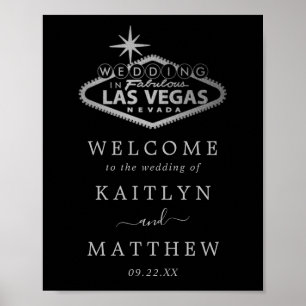 Poster Boas-vindas ao Casamento de Destino de Las Vegas