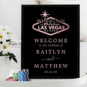 Poster Boas-vindas ao Casamento de Destino de Las Vegas