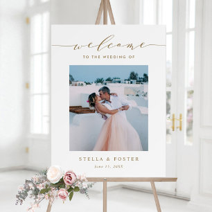 Poster Boas-vindas ao Casamento de Fotografia Elegante Do