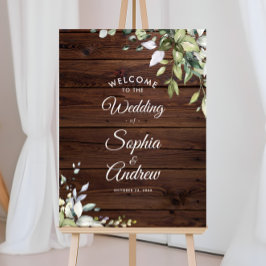 Poster Boas-vindas ao Casamento de Madeira com Greeneresc