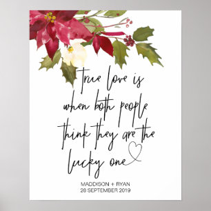 Poster Boas-vindas ao Casamento de Natal