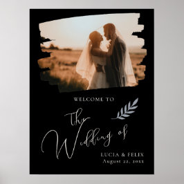 Poster Boas-vindas ao casamento negro com a dor moderna