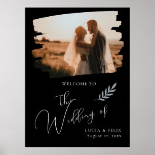 Poster Boas-vindas ao casamento negro com a dor moderna